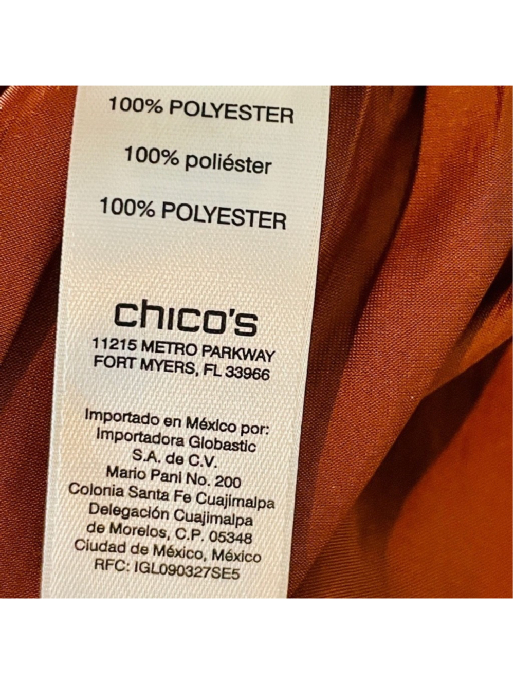 Chico's dress 2.5 Large Brown Satin Boho Flowy Maxi Peasant Timeless Career - Picture 5 of 5